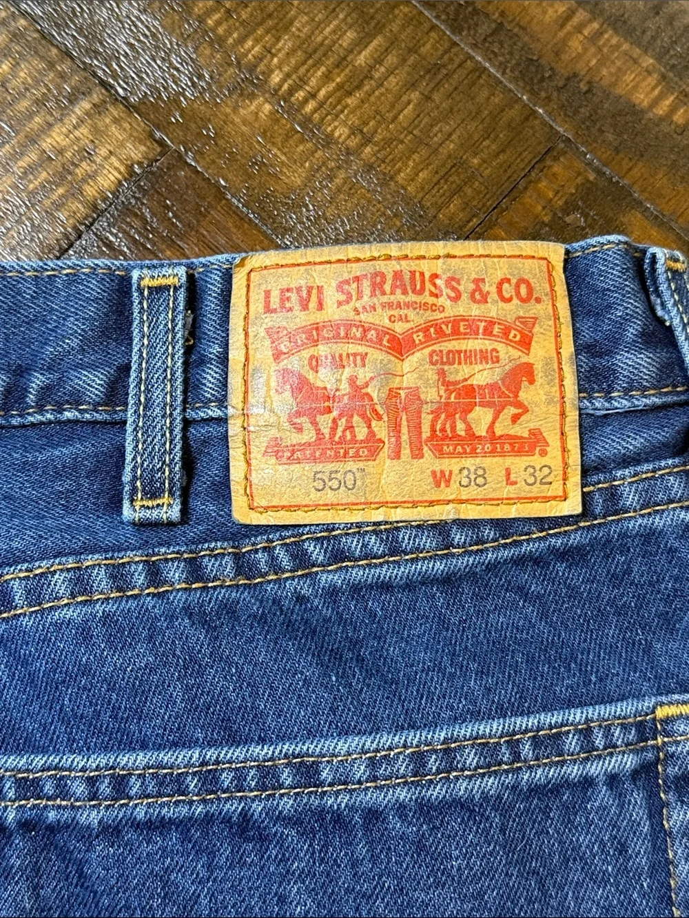 Levi’s 550 Relaxed Fit Jeans 38x32 Blue Denim Classic Y2K Dad Jeans